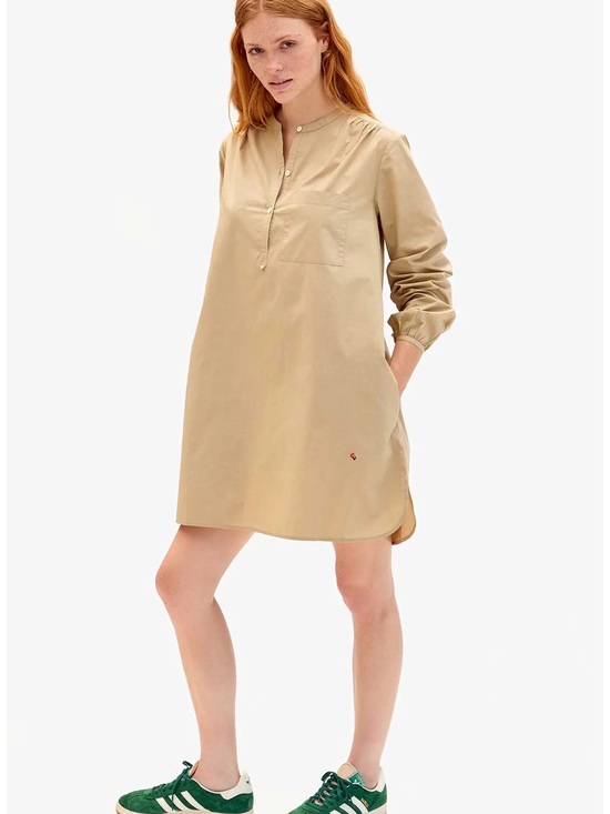 Clare V. Dresses & Skirts - Clare V Poplin Shirt Dress in Beige